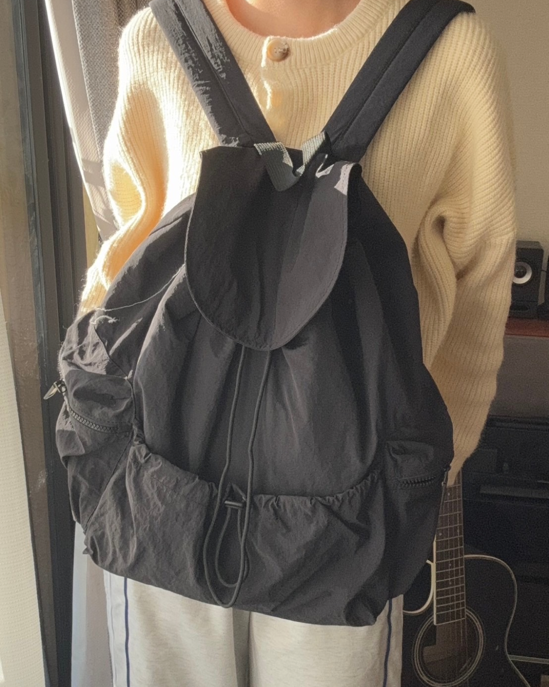 Nylon backpack K0034