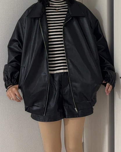 オーバーサイズレザージャケット K0014 – YOLO（ヨロ）｜ファッション通販