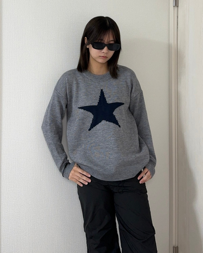 One-point loose knit K0023