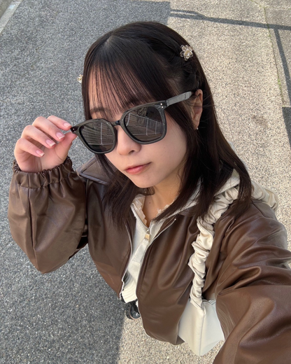 Black frame sunglasses K0043