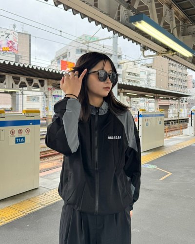 Retro stand-up collar jacket K0041