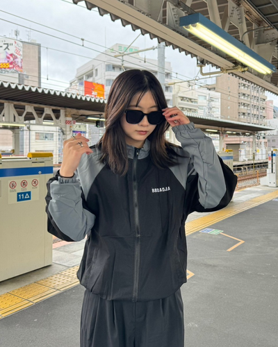 Retro stand-up collar jacket K0041