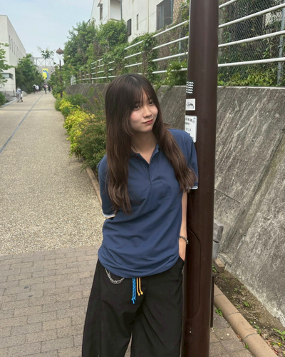 【再販】ライン半袖ポロシャツ K0080
