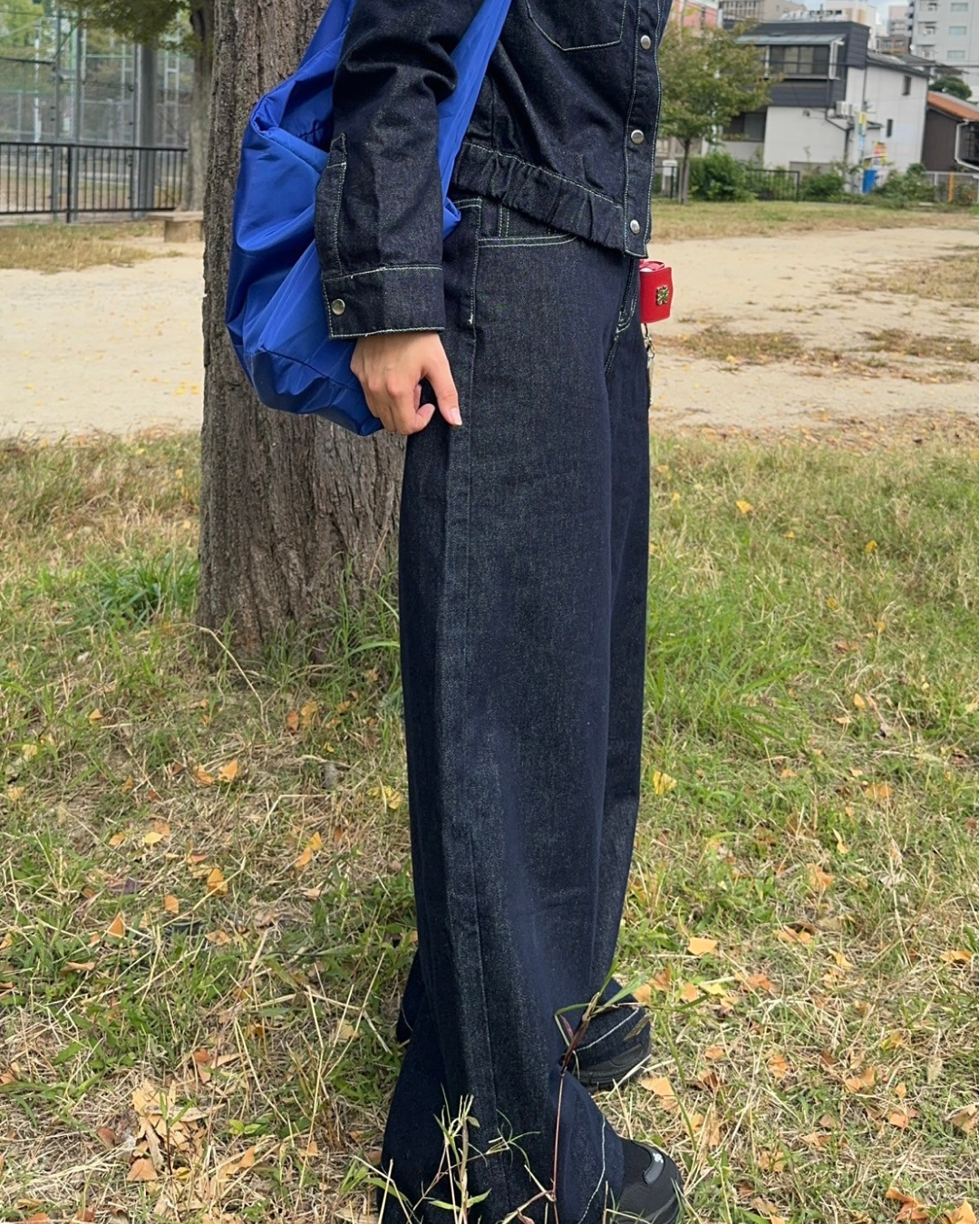 ダークブルーストレートデニムパンツ ダークブルーストレートデニムパンツ