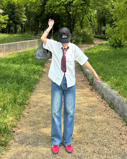 プレミアムクラシック ストレートジーンズ ユーズドカラー