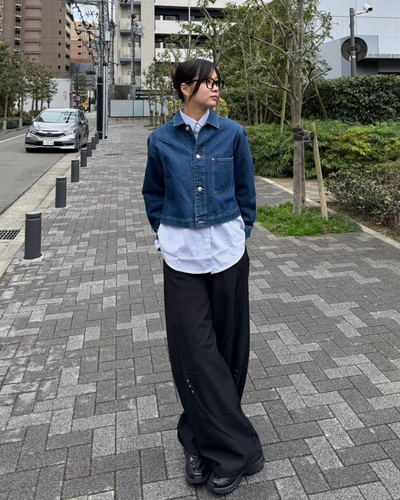 【再販】スタッズデザインワイドパンツ K0374