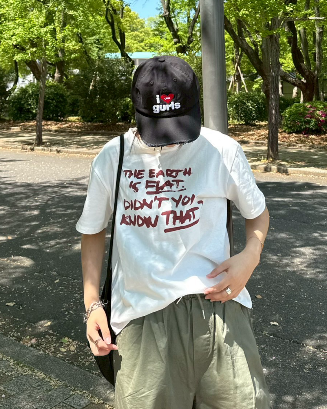 レタリングTシャツ K0392