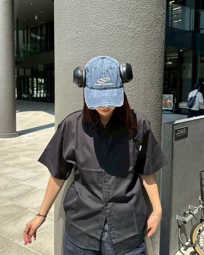 オーバーサイズ半袖シャツ K0393