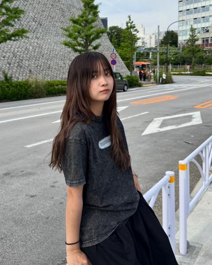 ウォッシュデザインTシャツ K1002