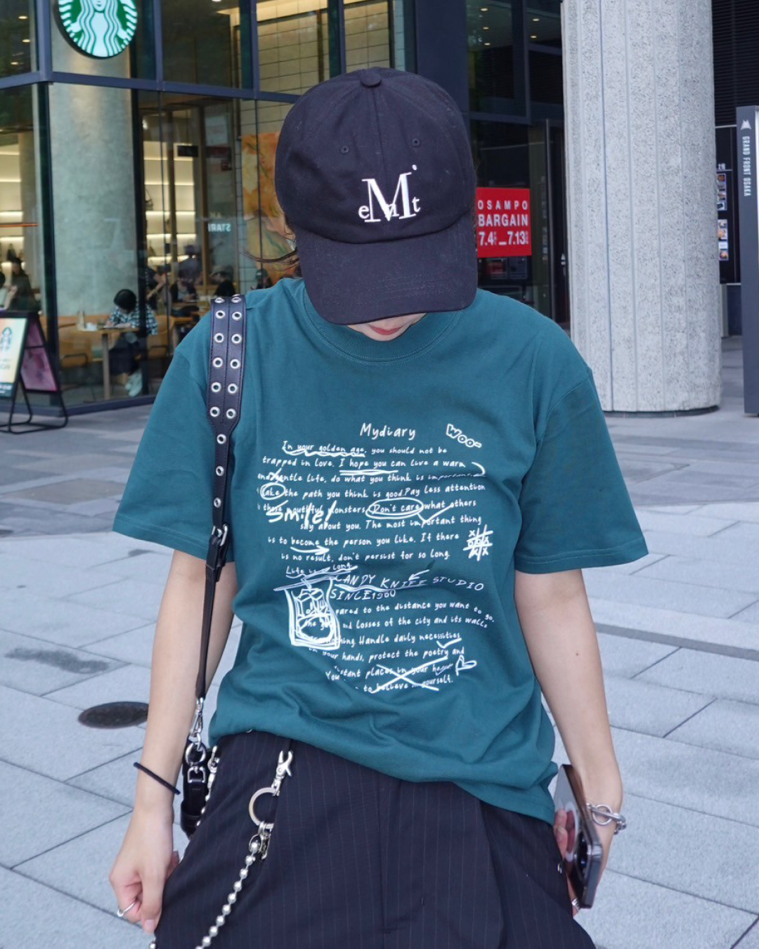 ALOけだるいパーマシルバープリント男女ゆったり半袖Tシャツ2点 M ALOけだるいパーマシルバープリント男女ゆったり半袖Tシャツ2点 M
