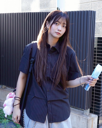 ピンストライプレギュラーシャツ K1072