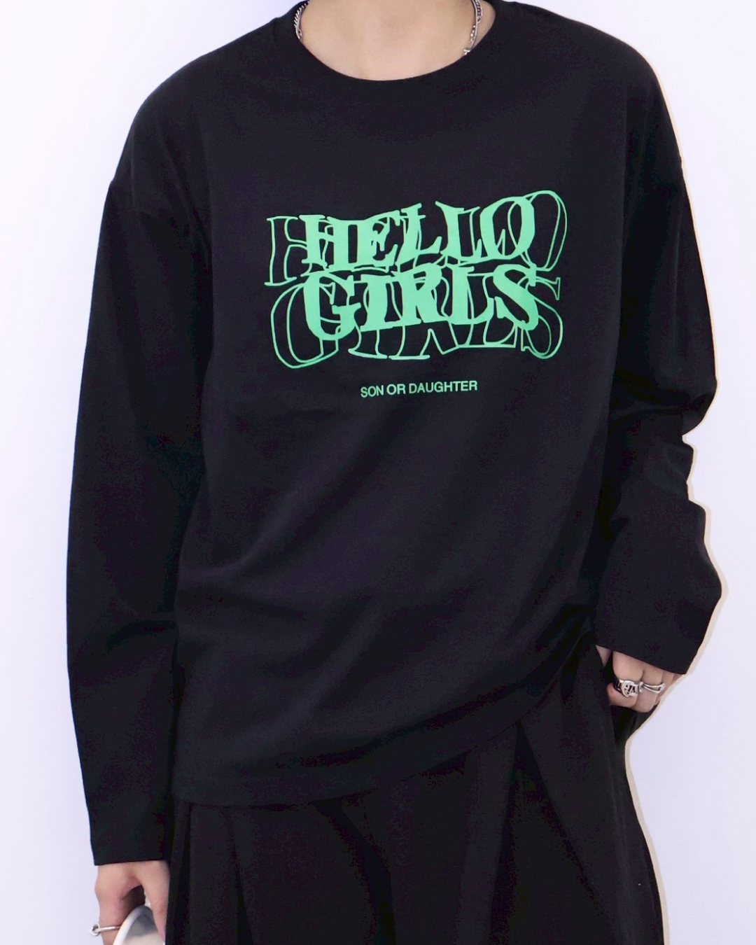 ロゴプリントロングTシャツ K1104