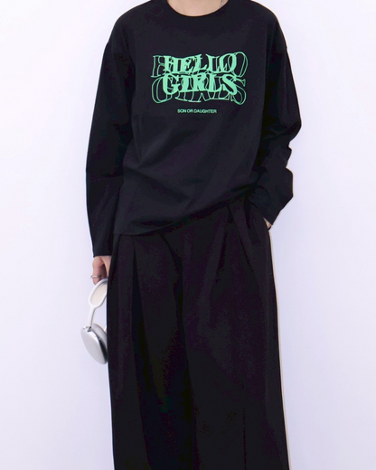 ロゴプリントロングTシャツ K1104