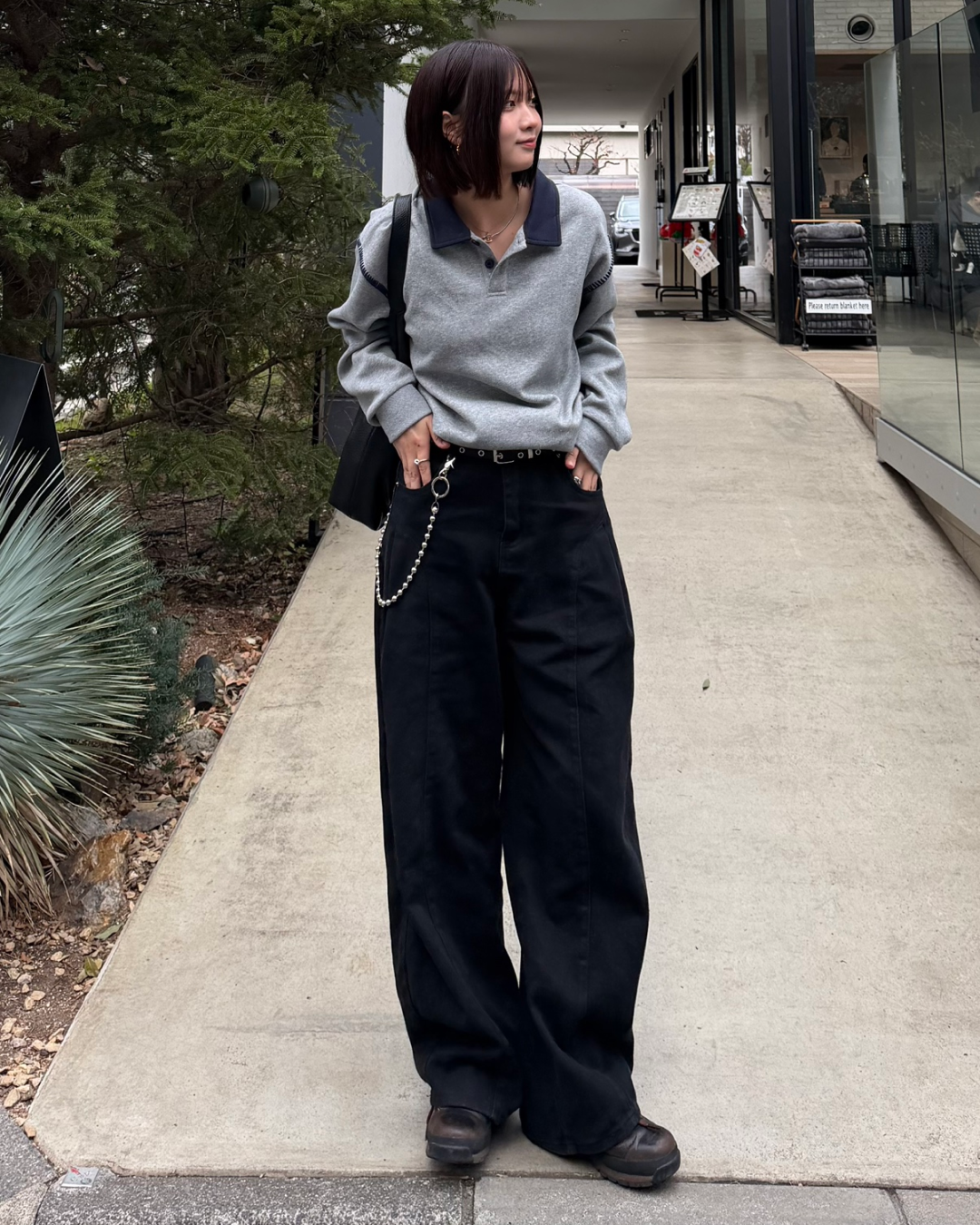 バイカラーステッチスウェット K1107