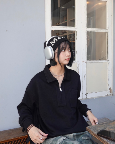 ハーフジップポロスウェット K1108