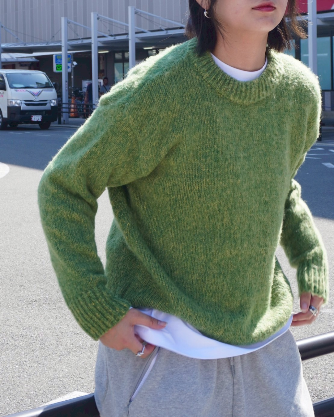 カラークルーネックニットセーター K1139
