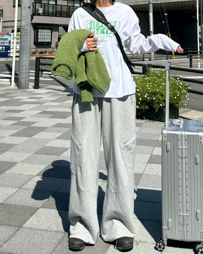 カラークルーネックニットセーター K1139