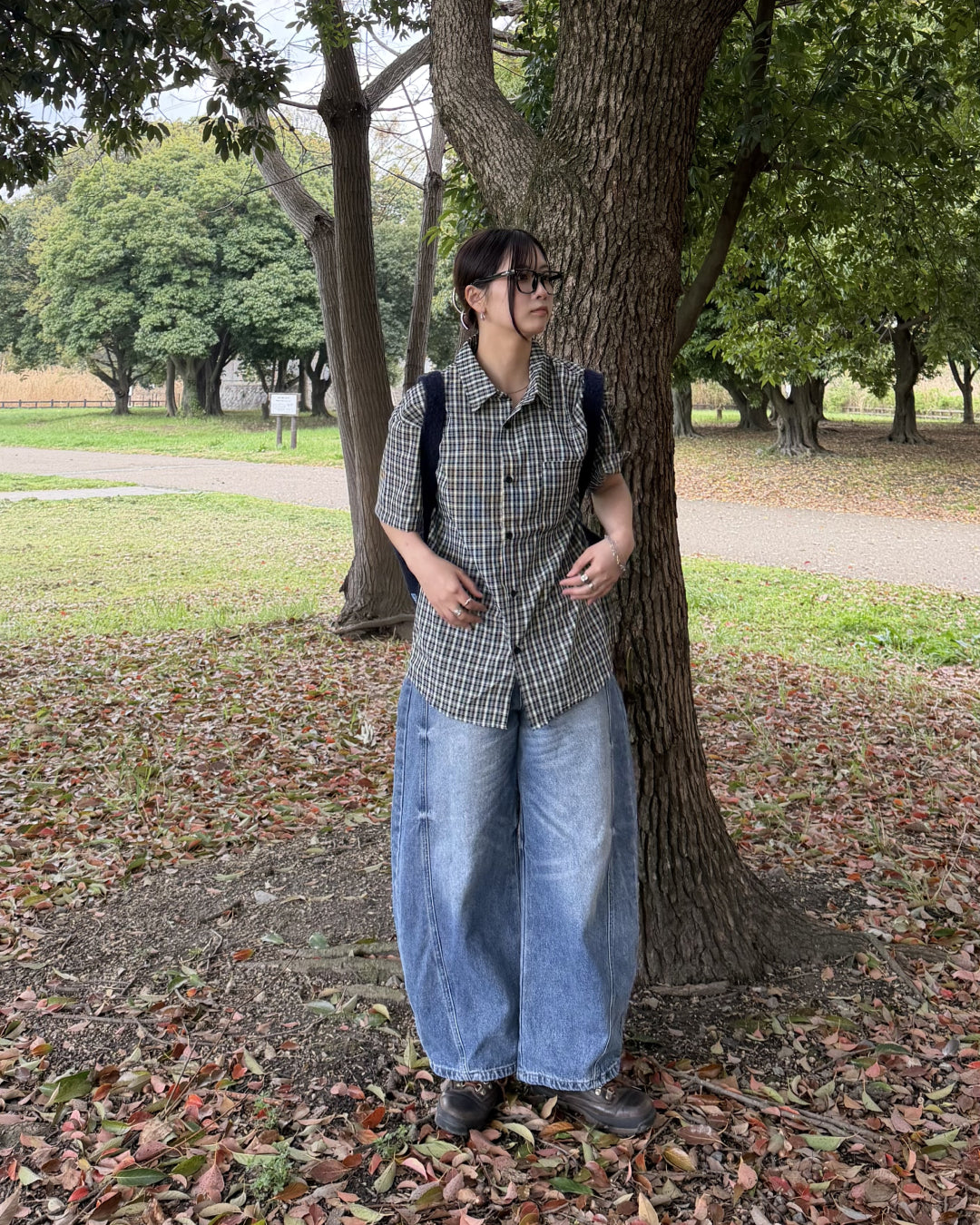 ドレープワイドレッグパンツ K1179