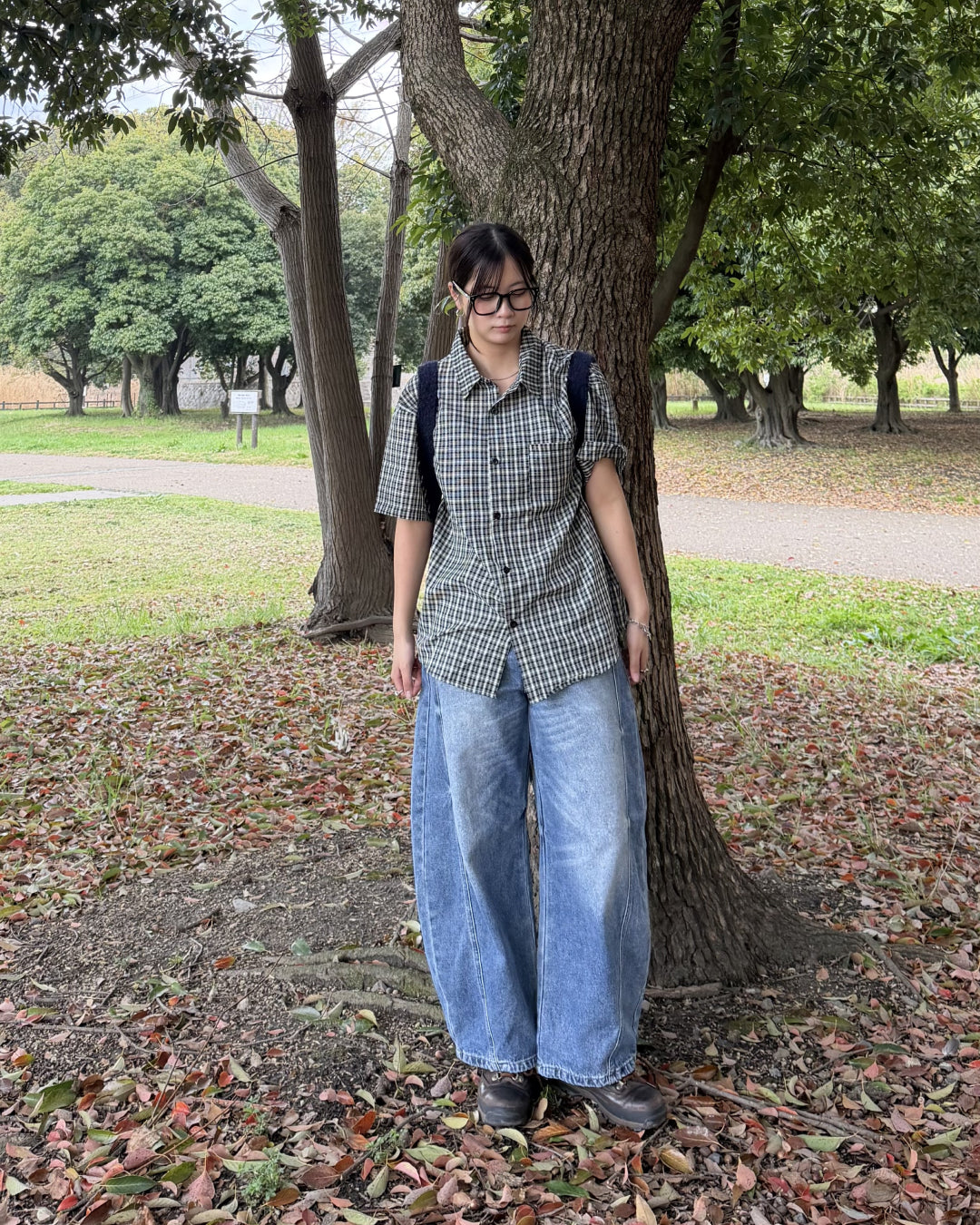 ドレープワイドレッグパンツ K1179