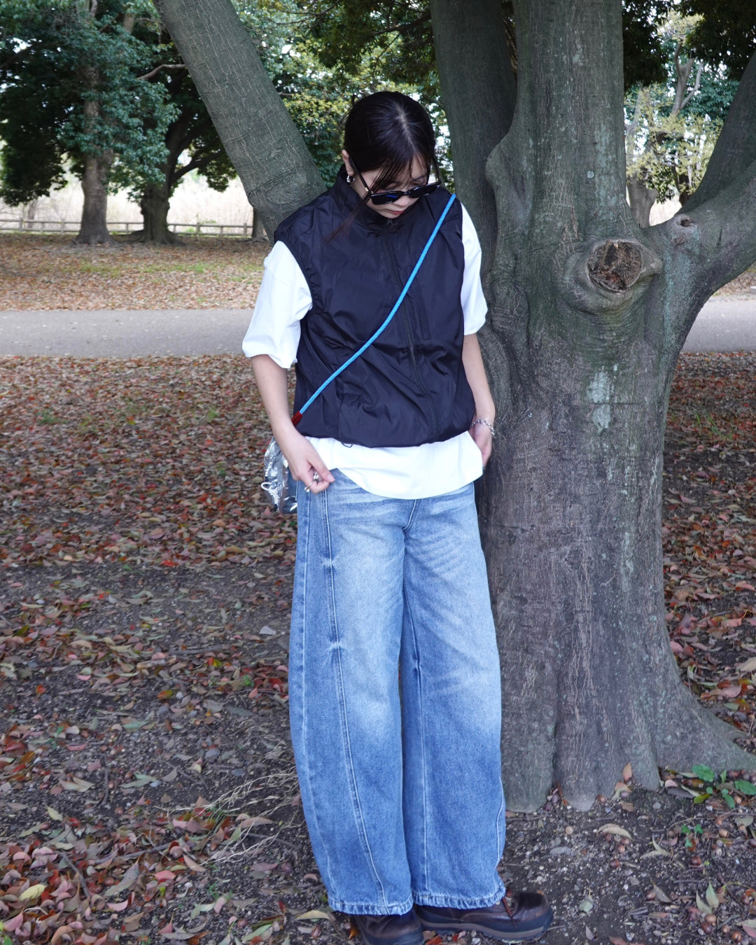 ドレープワイドレッグパンツ K1179