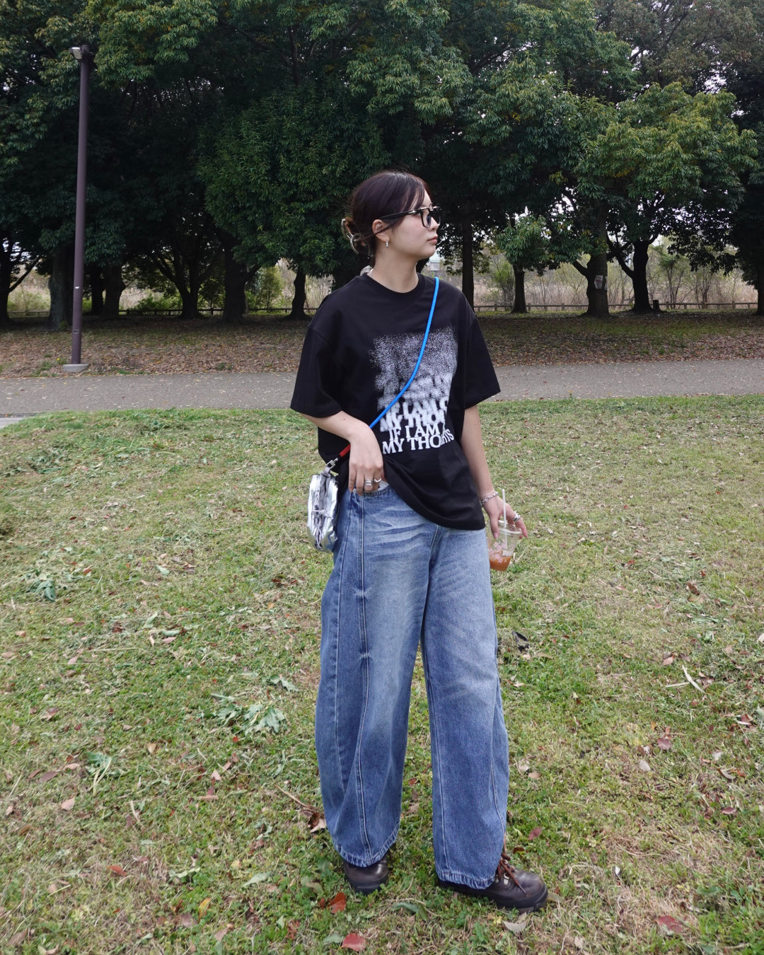 ドレープワイドレッグパンツ K1179