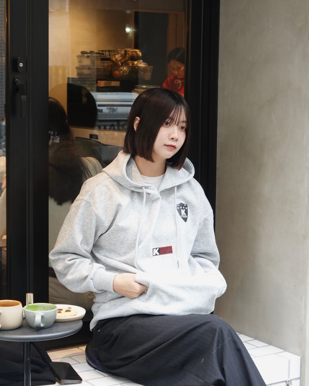 フロントロゴパーカー K3033