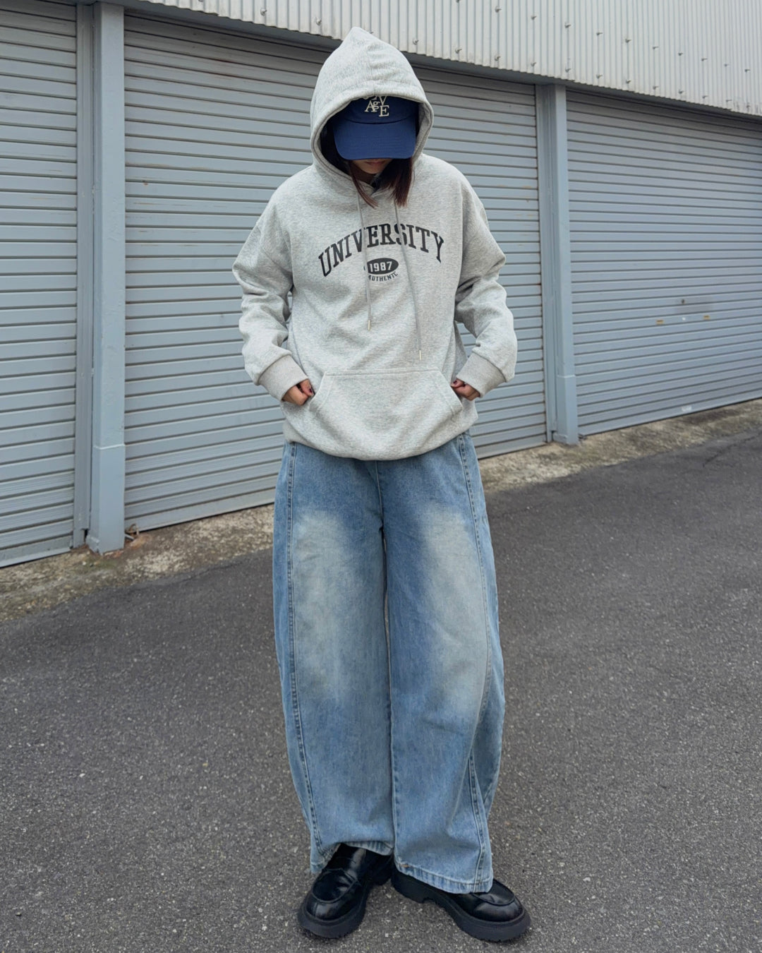 ルーズフィットワイドデニムパンツ K3061
