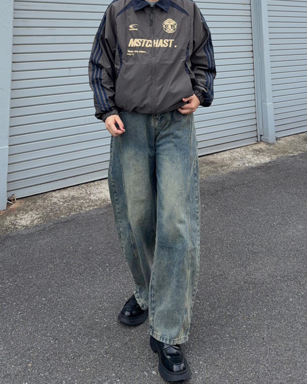 ルーズフィットワイドデニムパンツ K3061