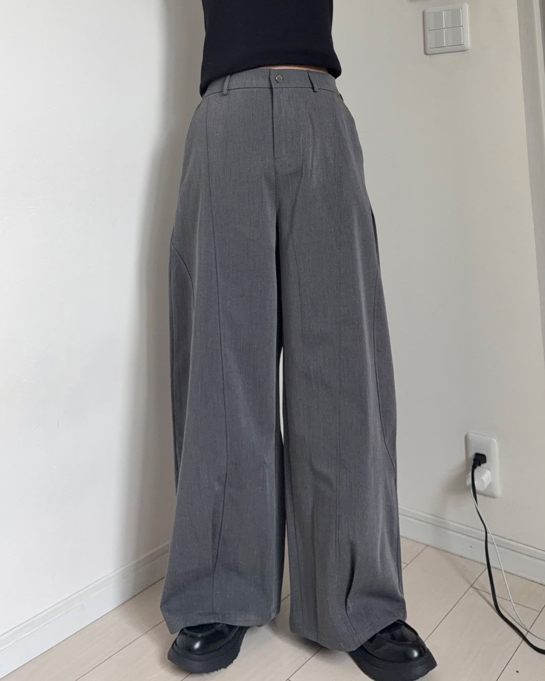 カジュアルワイドスラックス K3062