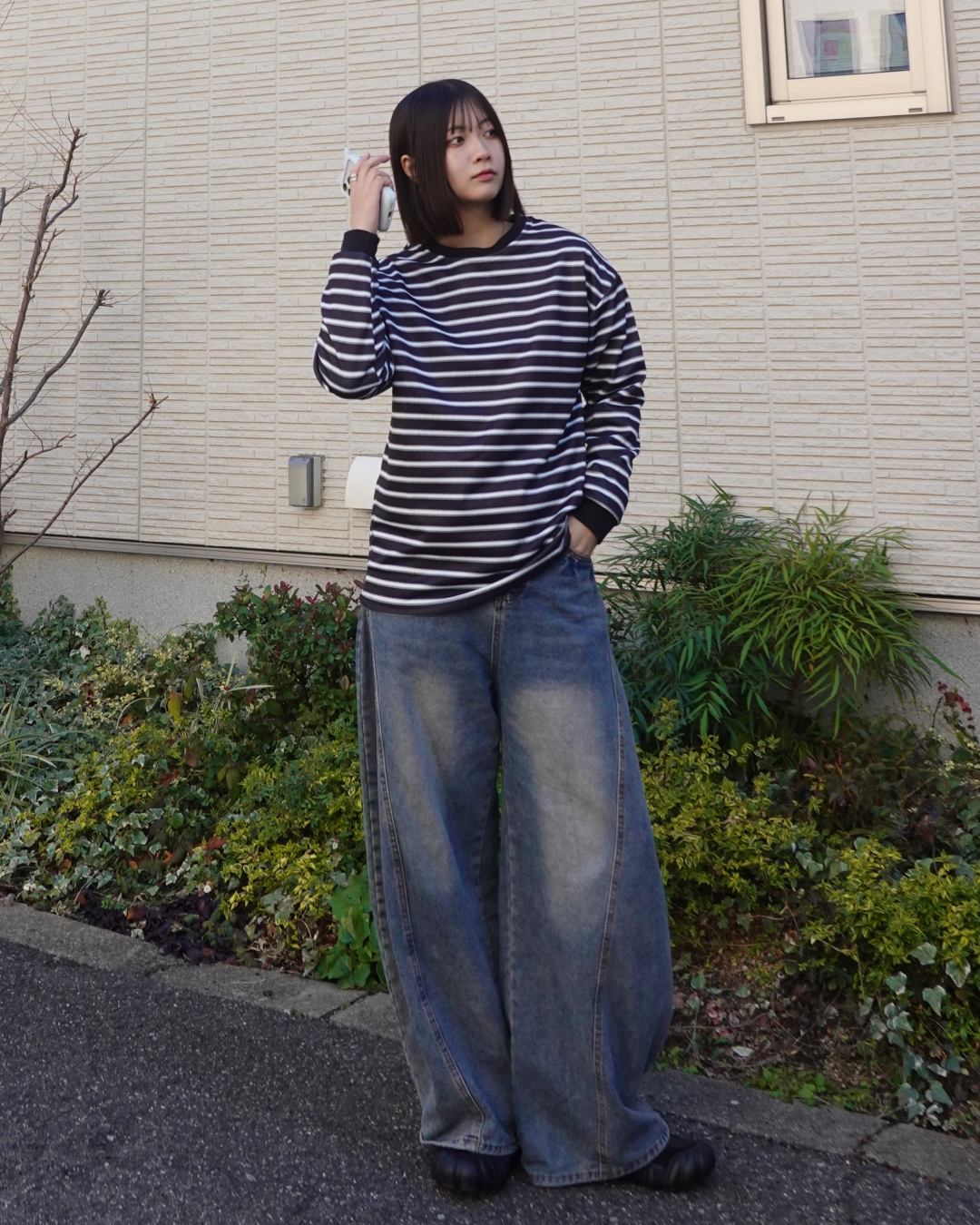 ルーズフィットボーダーロンT K3079 – YOLO（ヨロ）｜ファッション通販