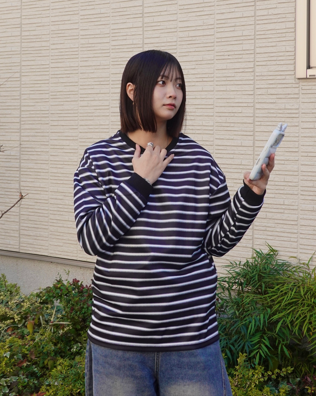 ルーズフィットボーダーロンT K3079 – YOLO（ヨロ）｜ファッション通販