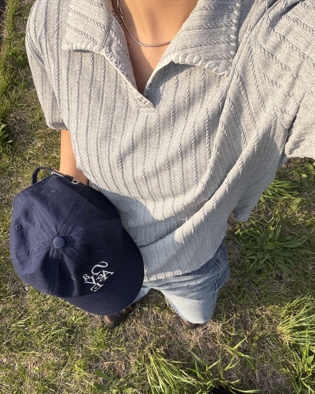 ジャガード刺繍ポロシャツ K3094