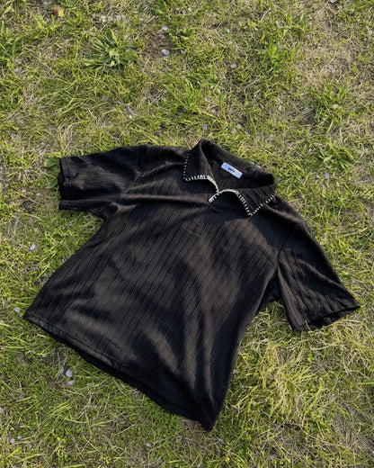 ジャガード刺繍ポロシャツ K3094