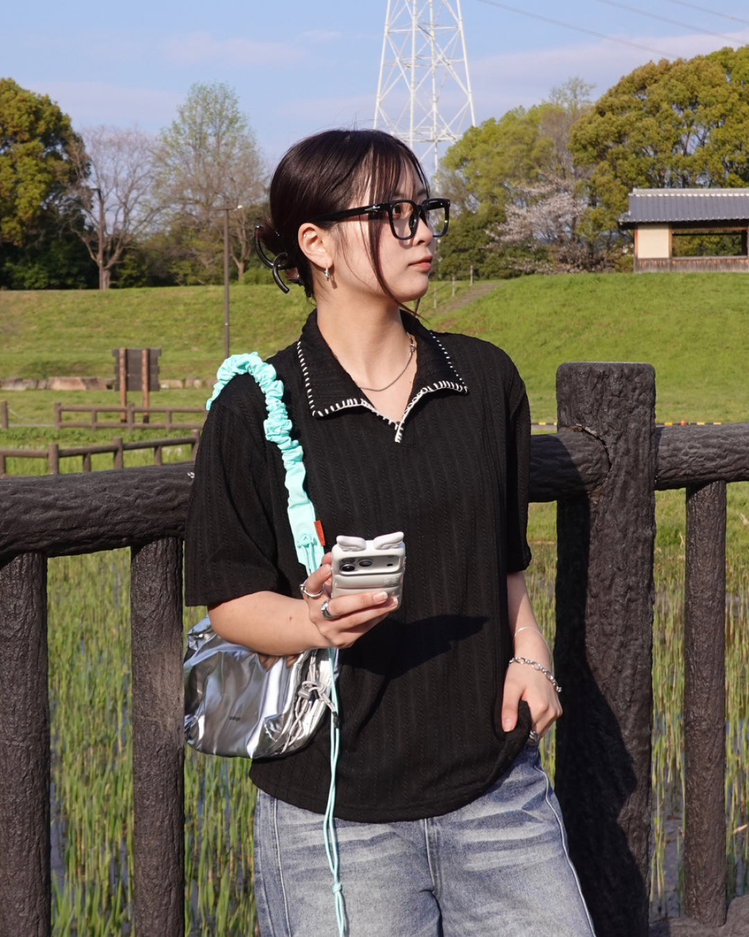 ジャガード刺繍ポロシャツ K3094