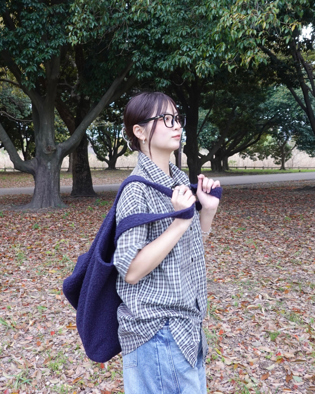 マルチチェックオーバーサイズシャツ K3123