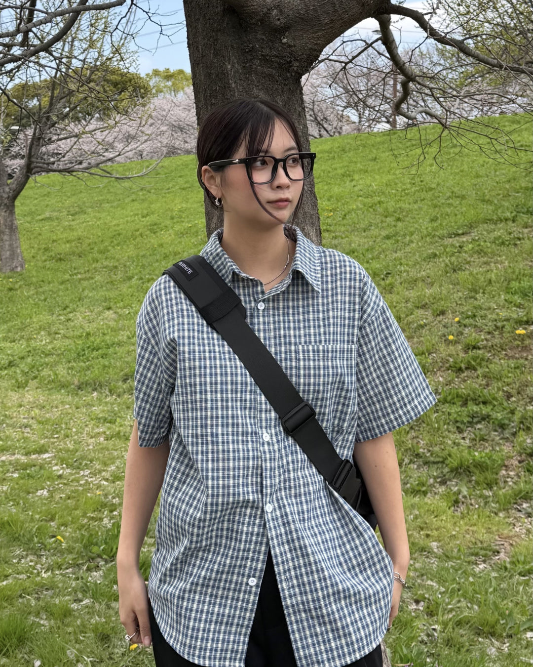 マルチチェックオーバーサイズシャツ K3123