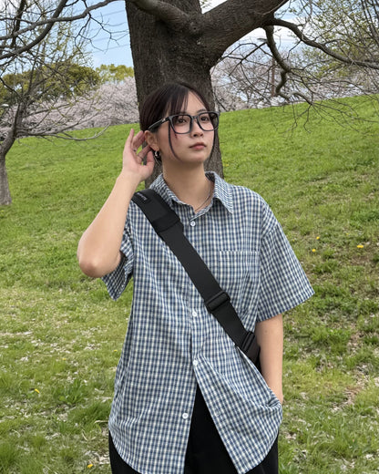 マルチチェックオーバーサイズシャツ K3123