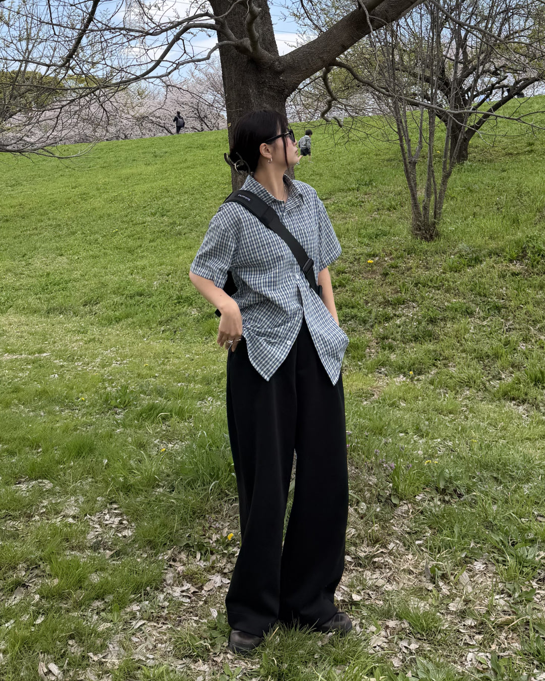 マルチチェックオーバーサイズシャツ K3123