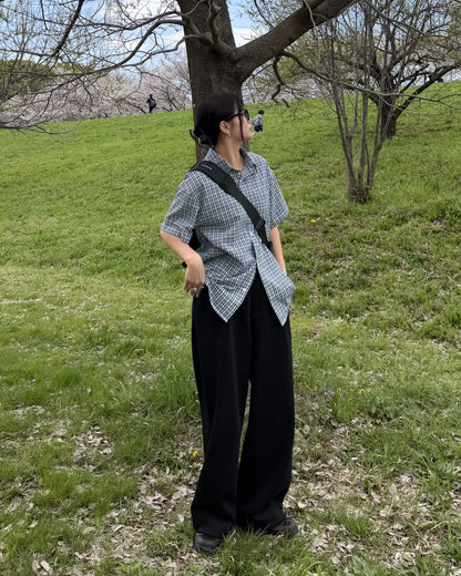 マルチチェックオーバーサイズシャツ K3123