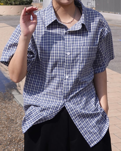 マルチチェックオーバーサイズシャツ K3123