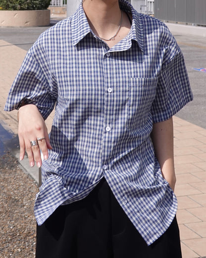 マルチチェックオーバーサイズシャツ K3123