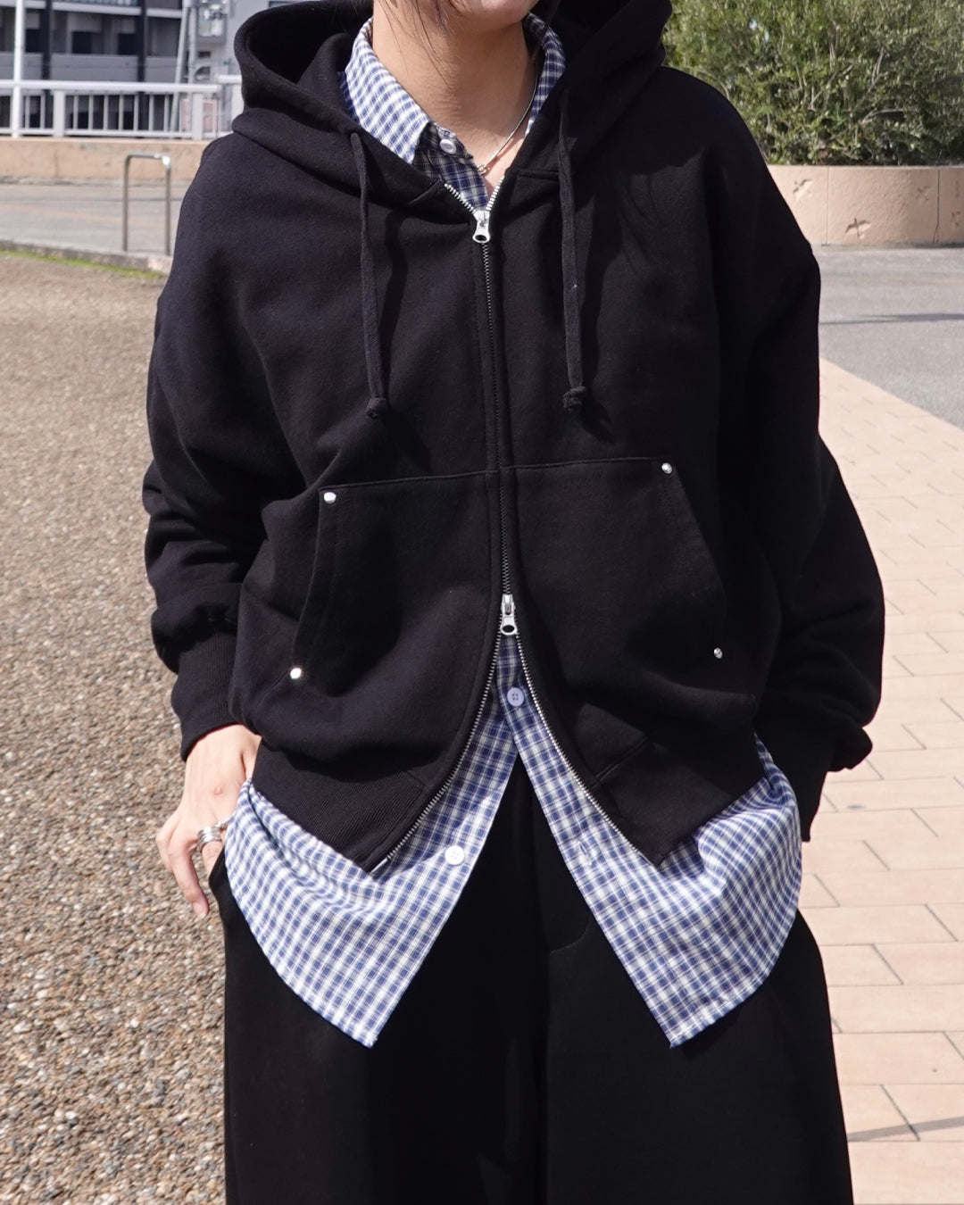 マルチチェックオーバーサイズシャツ K3123