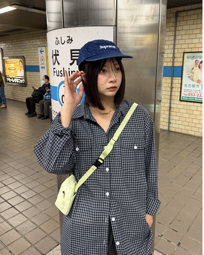 ポケットデザインチェックシャツ K3125
