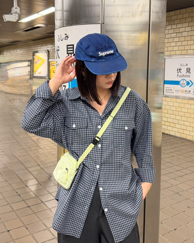 ポケットデザインチェックシャツ K3125
