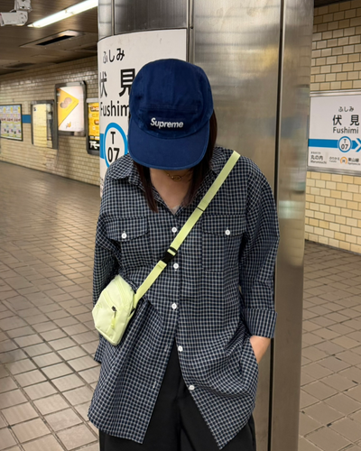 ポケットデザインチェックシャツ K3125