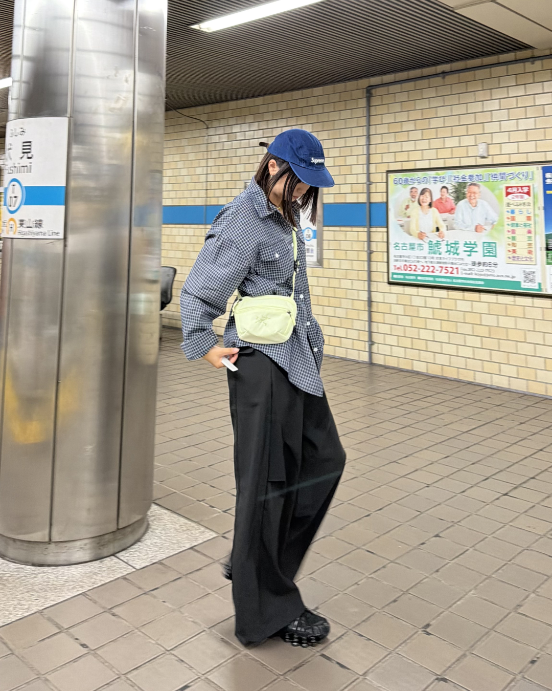 ポケットデザインチェックシャツ K3125