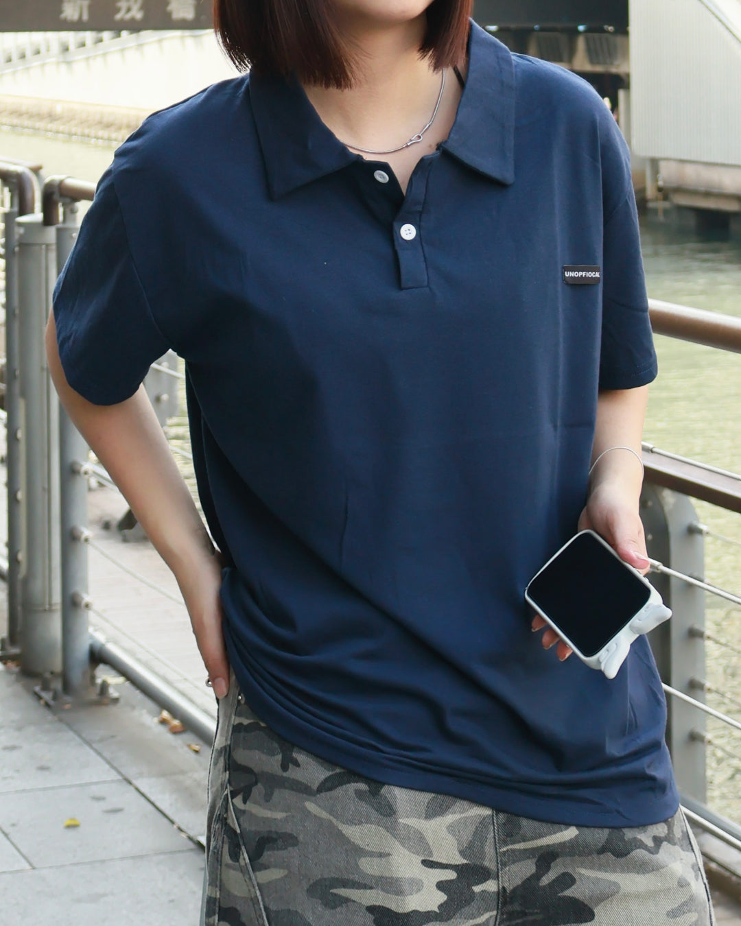 ミニマルハーフスリーブポロシャツ K3135