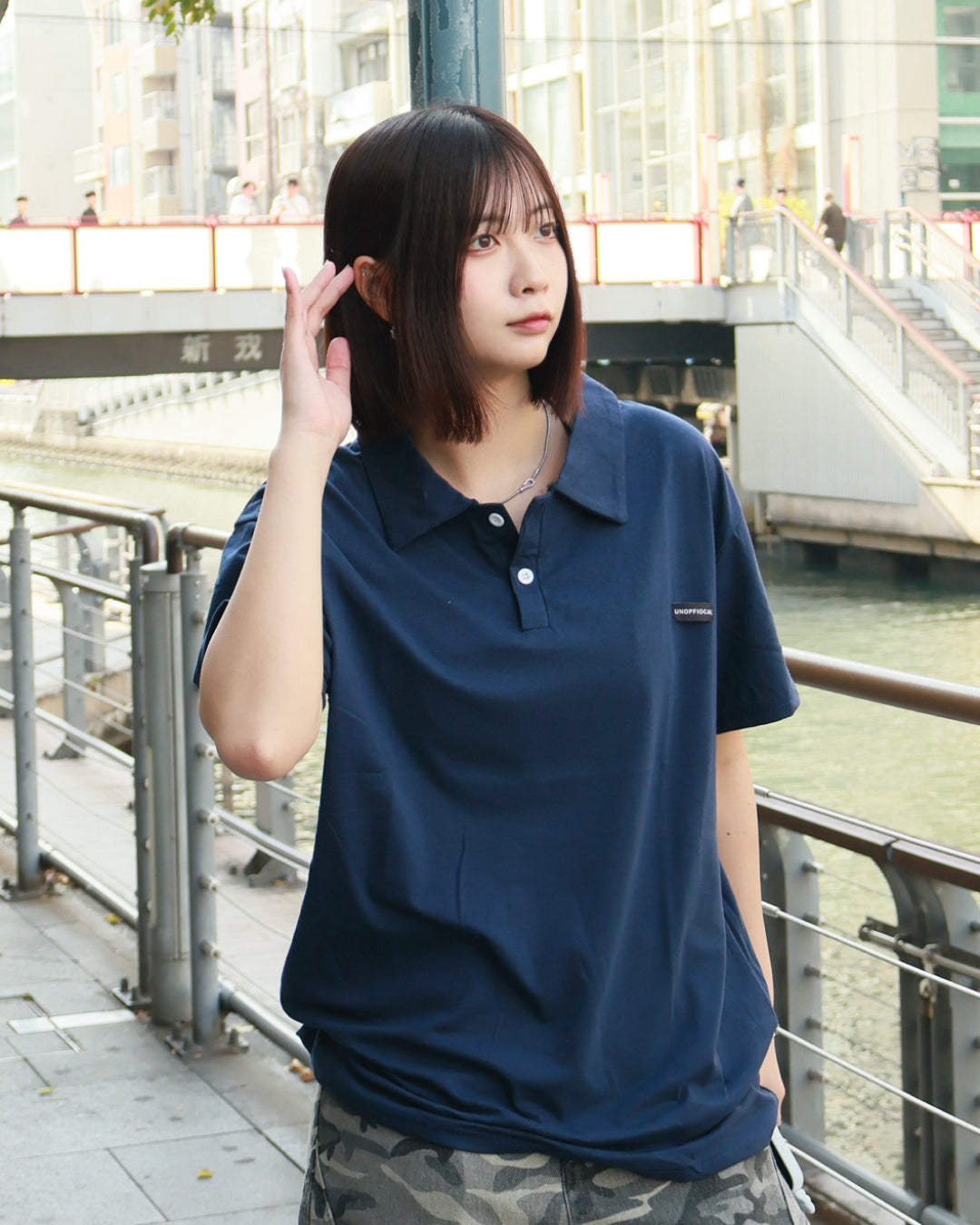 ミニマルハーフスリーブポロシャツ K3135