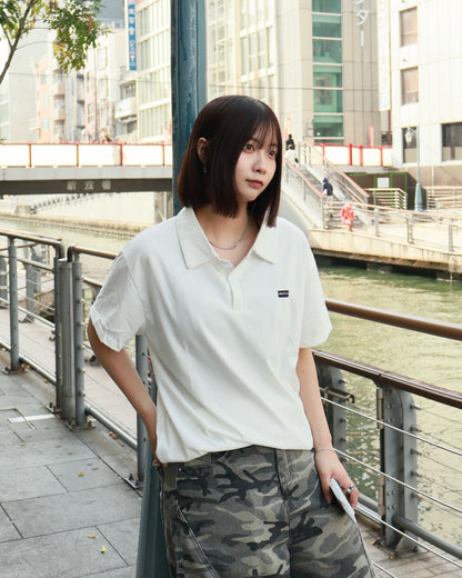 ミニマルハーフスリーブポロシャツ K3135