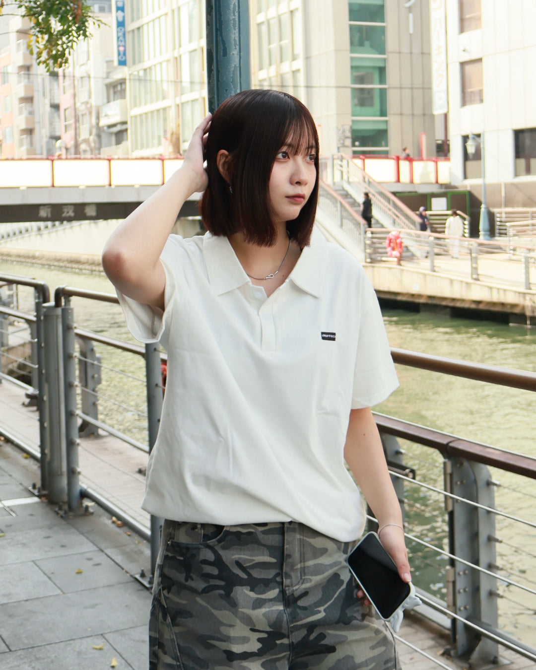 ミニマルハーフスリーブポロシャツ K3135